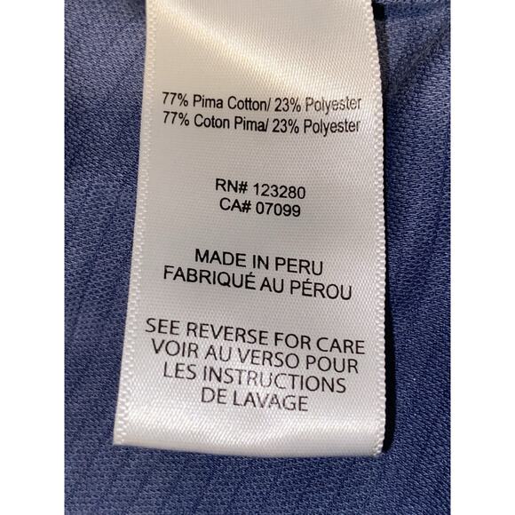 Travis Mathew Golf Polo Shirt Size Small Blue Short Sleeve Lightweight - Picture 6 of 7